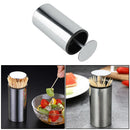 Retractable Automatic Stainless Steel Toothpick Dispenser Holder Box Home Decor