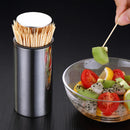 Retractable Automatic Stainless Steel Toothpick Dispenser Holder Box Home Decor