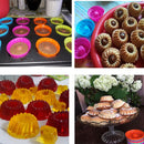 12PCS Silicone Baking Cups Cupcake Liners Reusable Muffin Cups Muffin Liners