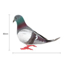 2PCS Cute Artificial Feather Birds Bundled Foam Pigeons with Claw Photo Props