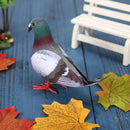 2PCS Cute Artificial Feather Birds Bundled Foam Pigeons with Claw Photo Props