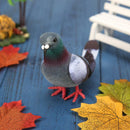 2PCS Cute Artificial Feather Birds Bundled Foam Pigeons with Claw Photo Props