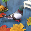 2PCS Cute Artificial Feather Birds Bundled Foam Pigeons with Claw Photo Props