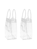 2 X Clear Wine Beer Champagne Bucket Drink Ice Bag Bottle Cooler Foldable Hot
