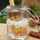 2 X Clear Wine Beer Champagne Bucket Drink Ice Bag Bottle Cooler Foldable Hot