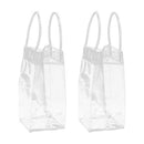 2 X Clear Wine Beer Champagne Bucket Drink Ice Bag Bottle Cooler Foldable Hot
