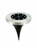 8 LED Solar Powered Disk Lights Buried Under Ground Lamp Outdoor Path New Hot