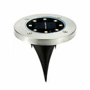 1PCS Solar Powered 8 LED Buried Light Under Ground Lamp Outdoor Path Way Garden