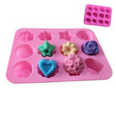 12 Cup Silicone Muffin Pan &Cupcake Baking Pan Non-Stick Dishwasher Microwave