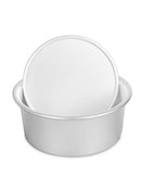 5pcs Aluminum Round Mini Cake Tins Pan Removable Bottoms DIY Baking Tools 2inch