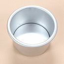 5pcs Mini Aluminum Alloy Round Cake Pan Removable Mold DIY Baking Tool