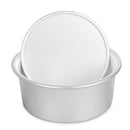 5pcs Aluminum Round Mini Cake Tins Pan Removable Bottoms DIY Baking Tools 2inch