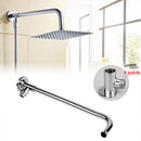 30cm Shower Head Wall Arm Mounted Tube Rainfall Bracket Stainless Steel Home