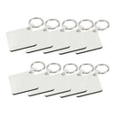 10Pcs Blank Heart MDF Board Sublimation Printing Keyring For Heat Press Machine
