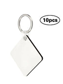 10Pcs Blank Heart MDF Board Sublimation Printing Keyring For Heat Press Machine