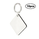10Pcs Blank Heart MDF Board Sublimation Printing Keyring For Heat Press Machine