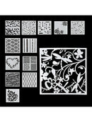 13pc DIY Crafts Layering Stencils Scrapbooking Walls Painting Embossing Template