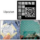 13X DIY Layering Embossing Stencil Template For Wall Painting Scrapbooking Stamp