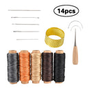 Repair Wood Waxed Thread Cord Needles Leather Craft Tool Drilling Awl Sewing
