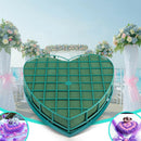 Heart Shape Flower Wet Foam Fresh Floral Wedding Car Flower Sturdy Design