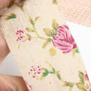 10m DIY Natural Burlap Ribbon Rolls or Printed Rose Flower Burlap Ribbon