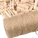 Craft Wooden Clip Rope-Decoration Photo-Paper School-Supply Office Cute with Hom