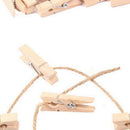 Craft Wooden Clip Rope-Decoration Photo-Paper School-Supply Office Cute with Hom