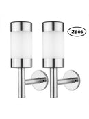 2 Pack Outdoor Solar Lights Motion Sensor Wall Light Waterproof Garden Yard Lamp