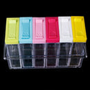 Kitchen Spice Container Jar Condiment Dispenser Salt Seasoning Box With Spoon