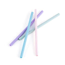 Folding Silicone Collapsible Drinking Outdoor Straw with Cleaning Brush Reusable