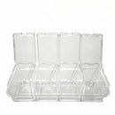 Transparent Kitchen Storage Boxes Spices Seasoning Jar Sugar Salt Organizer Box