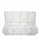 Transparent Kitchen Spice Jar Boxes With Spoon Salt Condiment Cans Container