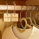 8pcs Natural Cedar Wooden Moth Hangers Blocks Repellent For Wardrobe Drawer