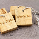 8pcs Natural Cedar Wooden Moth Hangers Blocks Repellent For Wardrobe Drawer
