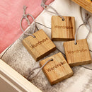 8pcs Natural Cedar Wooden Moth Hangers Blocks Repellent For Wardrobe Drawer
