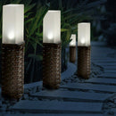 Solar Power Santa Claus Spot Light Outdoor Walkway Lawn LED Lamp Landscape Light