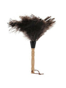 32cm Long Ostrich Feather Duster Brush Wood Handle Anti-static Home Helper Tool