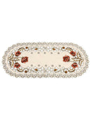 Embroiderd Table Runner Tablecloth Home Party Wedding Decor for Christmas *1