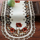 Embroiderd Table Runner Tablecloth Home Party Wedding Decor for Christmas *1