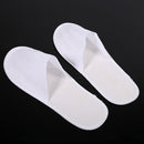 Spa Slippers 10 Pairs Closed Toe Disposable for Men Women Hotel Home Guest White