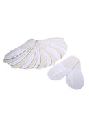 Spa Slippers 10 Pairs Closed Toe Disposable for Men Women Hotel Home Guest White