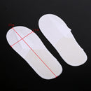 Spa Slippers 10 Pairs Closed Toe Disposable for Men Women Hotel Home Guest White