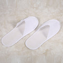 Spa Slippers 10 Pairs Closed Toe Disposable for Men Women Hotel Home Guest White