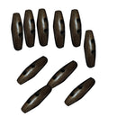 40X Wooden Buttons for Sewing Cloth Suitcase jewelry accessories 35mm Oval Brown
