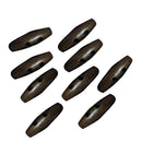 40X Wooden Buttons for Sewing Cloth Suitcase jewelry accessories 35mm Oval Brown
