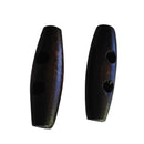 40X Wooden Buttons for Sewing Cloth Suitcase jewelry accessories 35mm Oval Brown