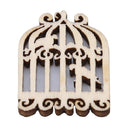 50x DIY Handmade Wood Wall Hanging Birdhouse Bird Cage Decorative Home Art