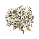 Crafts Wooden-Chips Scrapbook Decor-Embellishment Leaf-Shape Hand-Made 100pcs