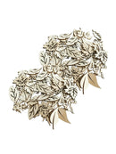 Crafts Wooden-Chips Scrapbook Decor-Embellishment Leaf-Shape Hand-Made 100pcs