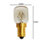 5X 25W E14 220V 300 Degree High Temperature Resistant Microwave Oven Bulb New